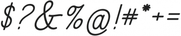 Brendan Script Italic otf (400) Font OTHER CHARS