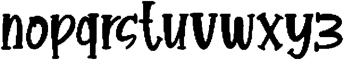 Brenden Bouncy otf (400) Font LOWERCASE
