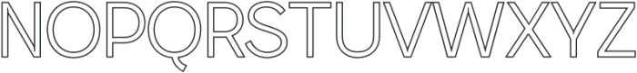 Brendie Outline otf (400) Font UPPERCASE