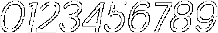 Brendie Pixel Outline otf (400) Font OTHER CHARS
