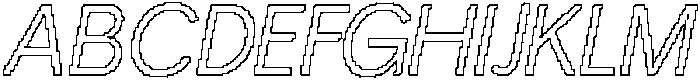 Brendie Pixel Outline otf (400) Font