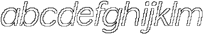 Brendie Pixel Outline otf (400) FONT