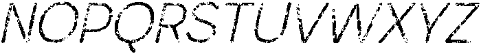 Brendie Rounded Stamp Italic otf (400) Font UPPERCASE
