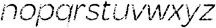 Brendie Rounded Stamp Italic otf (400) Font LOWERCASE