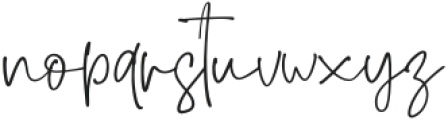 Brendria Signature otf (400) Font LOWERCASE