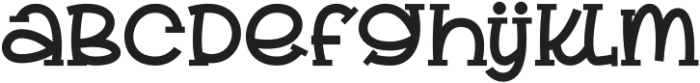 Brendy Berly Regular otf (400) Font LOWERCASE