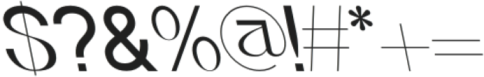 Brenly Oblique Reversed otf (400) Font OTHER CHARS