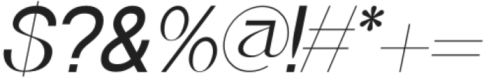 Brenly Oblique otf (400) Font OTHER CHARS