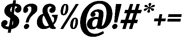 Brenoir Serif Logo Font Regular Italic otf (400) Font OTHER CHARS