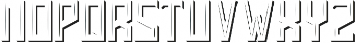 Brentford Light And Shadow FX otf (300) Font LOWERCASE