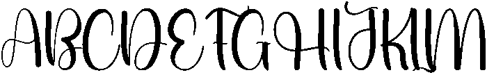Brettany Regular otf (400) Font UPPERCASE