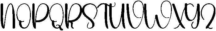 Brettany Regular otf (400) Font UPPERCASE