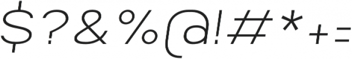 Breul Grotesk A Thin Italic otf (100) Font OTHER CHARS
