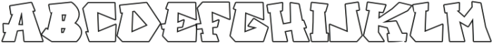 Brexh Outline otf (400) Font UPPERCASE