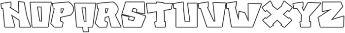 Brexh Outline otf (400) Font UPPERCASE