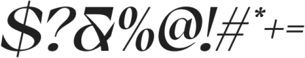 Briallen Italic otf (400) Font OTHER CHARS