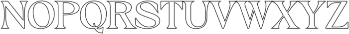Briallen Outline otf (400) Font UPPERCASE