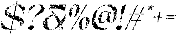 Briallen Stamp Italic otf (400) Font OTHER CHARS