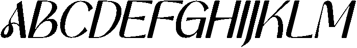 Brianhills Italic otf (400) Font UPPERCASE