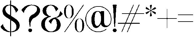 Brianhills otf (400) Font OTHER CHARS