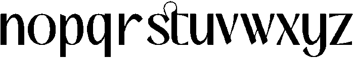 Brianhills otf (400) Font LOWERCASE