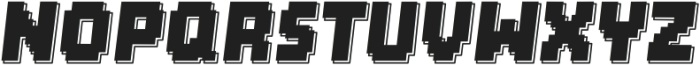 Brick Byte Shadow Italic otf (400) Font LOWERCASE