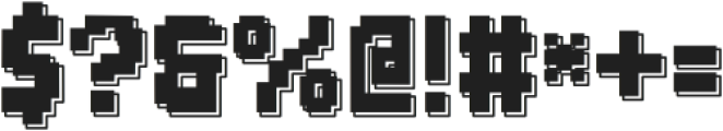 Brick Byte Shadow otf (400) Font OTHER CHARS