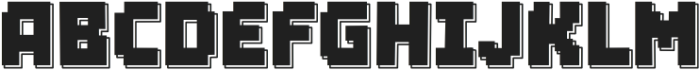 Brick Byte Shadow otf (400) Font UPPERCASE