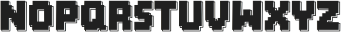 Brick Byte Shadow otf (400) Font LOWERCASE