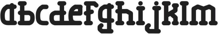 Brickde Regular otf (400) Font LOWERCASE