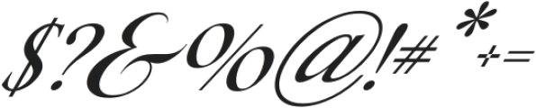 Bricktown Italic otf (400) Font OTHER CHARS