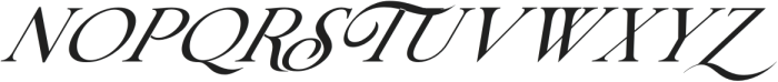 Bricktown Italic otf (400) Font UPPERCASE