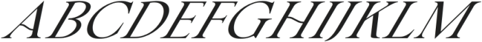 Bricktown Italic otf (400) Font LOWERCASE