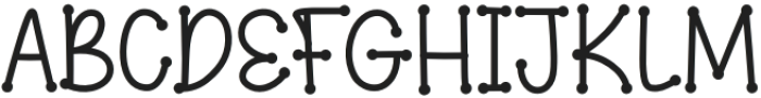 BrickyRegular otf (400) Font UPPERCASE