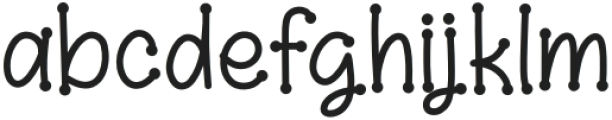 BrickyRegular otf (400) Font LOWERCASE