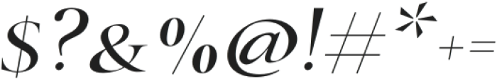 Bride Bold Italic otf (700) Font OTHER CHARS