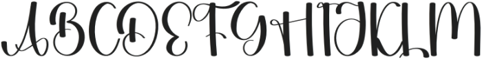 Bride Delightful Regular otf (300) Font UPPERCASE