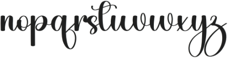 Bride Delightful Regular otf (300) Font LOWERCASE