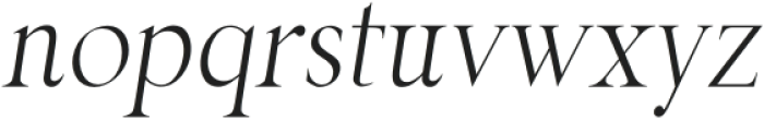 Bride Italic Condensed otf (400) Font LOWERCASE