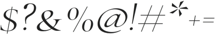Bride Italic Extended otf (400) Font OTHER CHARS