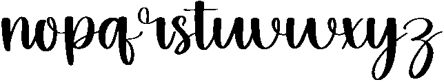 Bride Regular otf (400) Font LOWERCASE