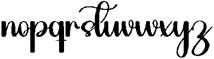 Bride Regular otf (400) Font LOWERCASE