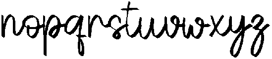 Bride Regular otf (400) Font LOWERCASE