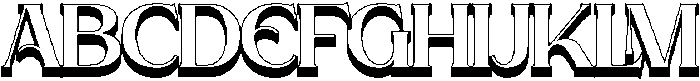 Brideside Bold 3D otf (700) Font UPPERCASE
