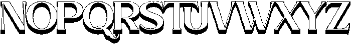Brideside Bold 3D otf (700) Font UPPERCASE