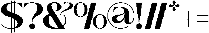 Brideside-Bold otf (700) Font OTHER CHARS