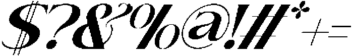 Brideside-BoldOblique otf (700) Font OTHER CHARS