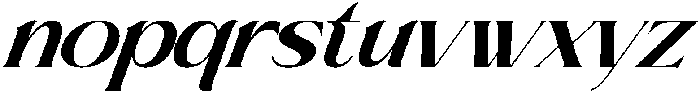 Brideside-BoldOblique otf (700) Font LOWERCASE
