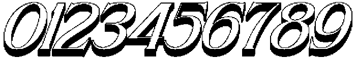 Brideside Oblique 3D otf (400) Font OTHER CHARS