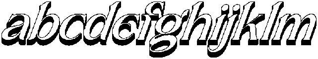 Brideside Oblique 3D otf (400) FONT